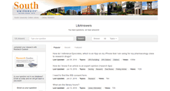 Desktop Screenshot of libanswers.southuniversity.edu